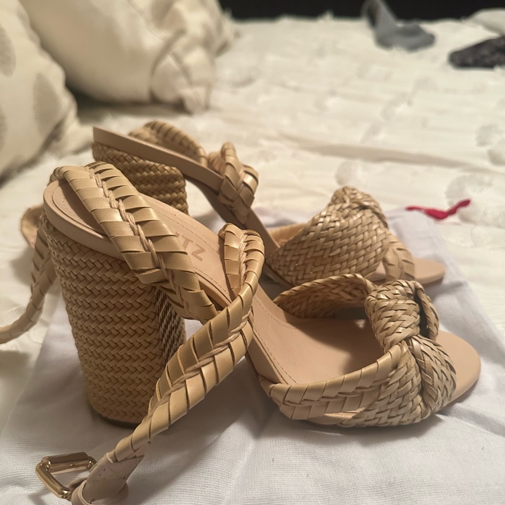 RARE FIND: SCHUTZ Tan Braided Women's Heels